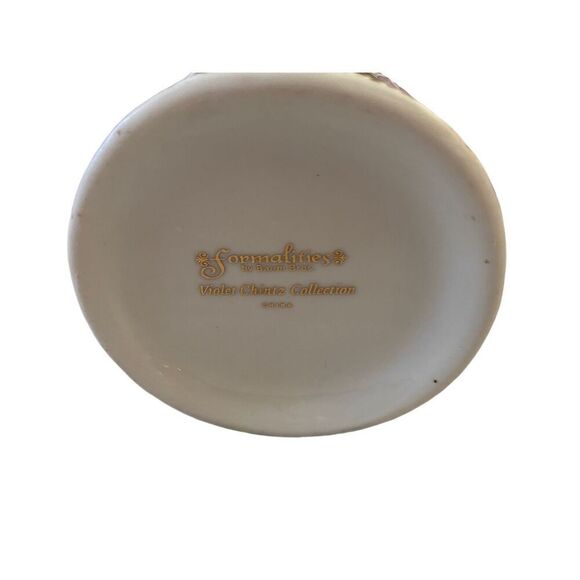 Formalities Violet Chintz Collection Porcelain Basket Vase House Decoration Glas - Picture 4 of 10